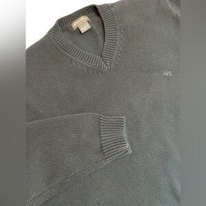 Eddie Bauer Sweater Black 100% Cotton Men’s Size XL Soft Winter Fall Casual Logo